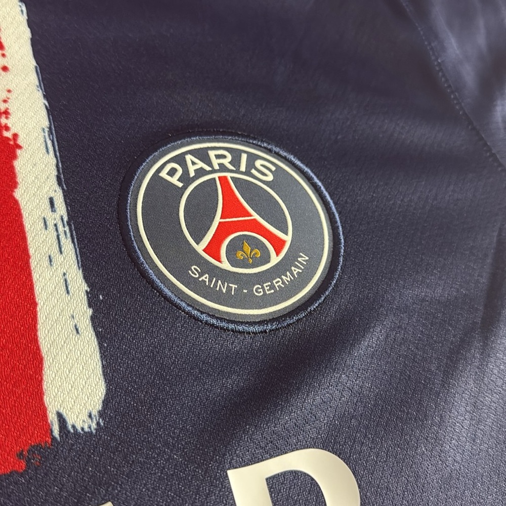 PSG #29 Bradley Barcola 2024-25 UEFA Champions League season home Nike Jersey - Picture 3 of 10